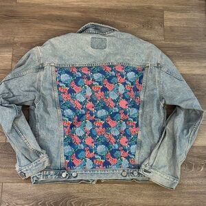 GAP Denim Jacket with floral back